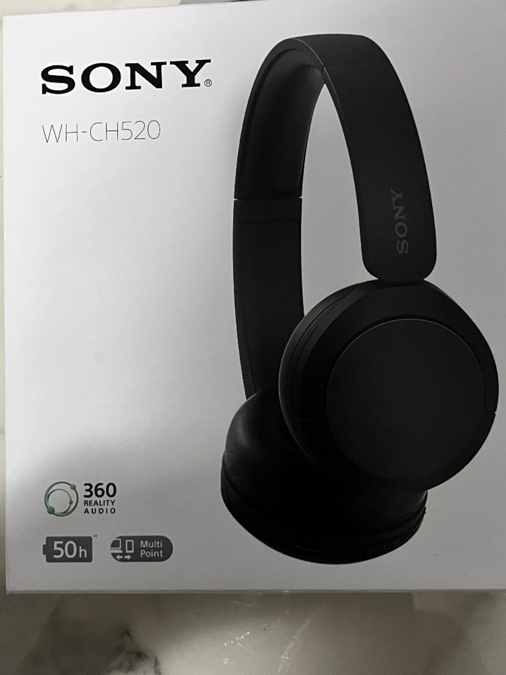 Sony WH-CH520 Headphones, Black